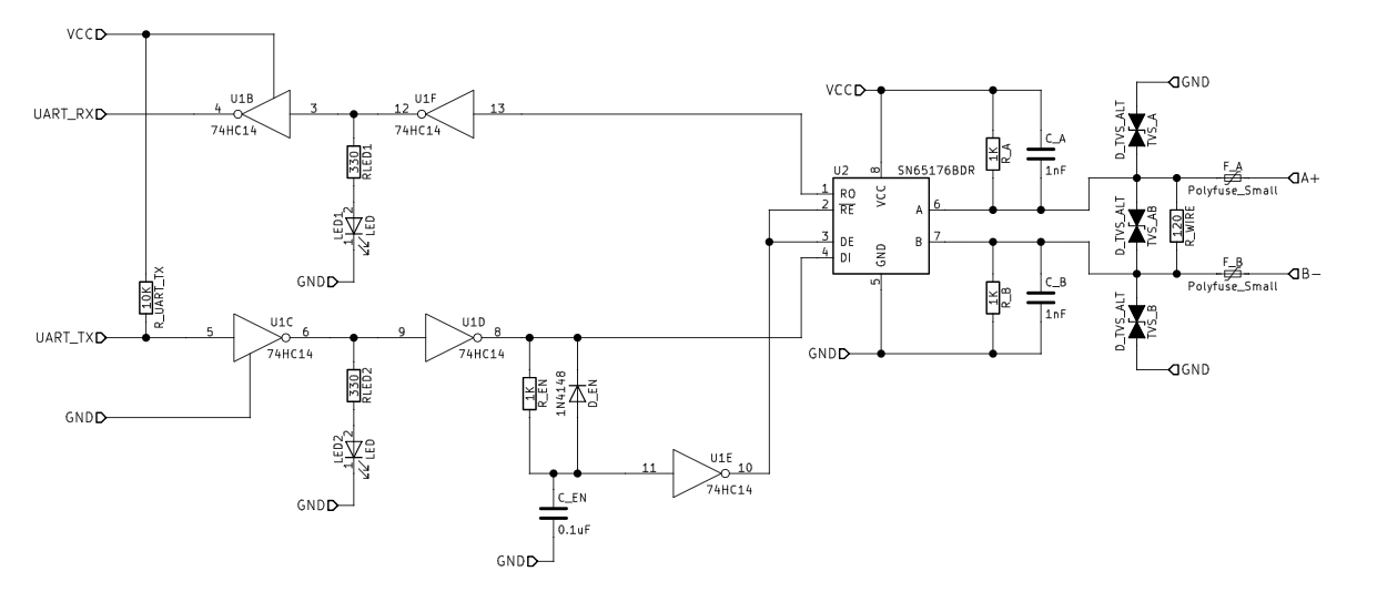 Adm483 схема включения